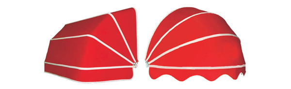 Прямокутні та сферичні ковшові маркізи Купольні маркізи: прямокутні та сферичні